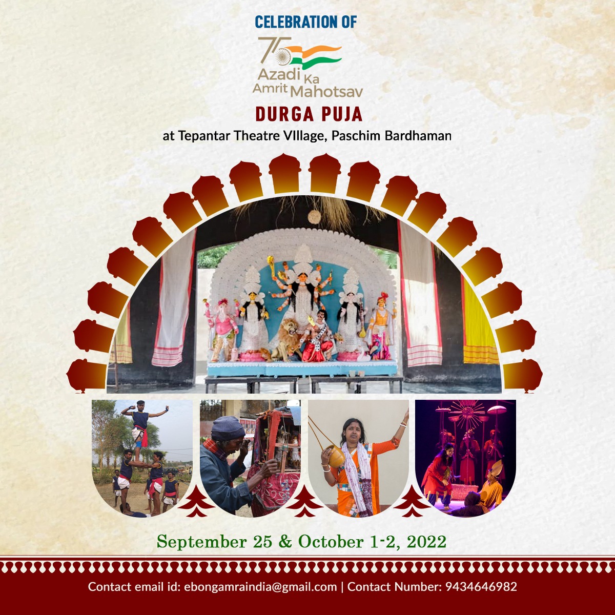 Rural Durga Puja at Tepantar