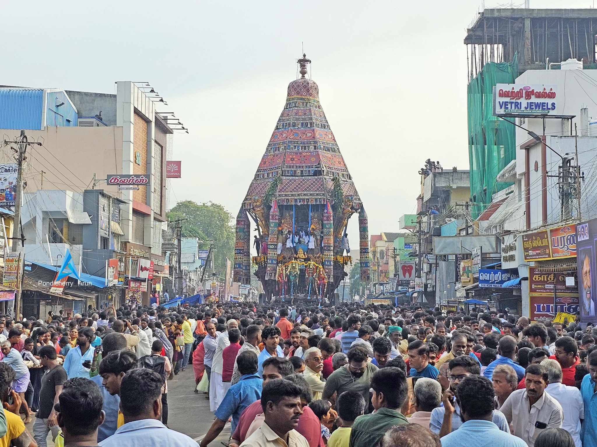Sri Thirukameswarar Gokilambal Temple, Villianur Car Festival 2024