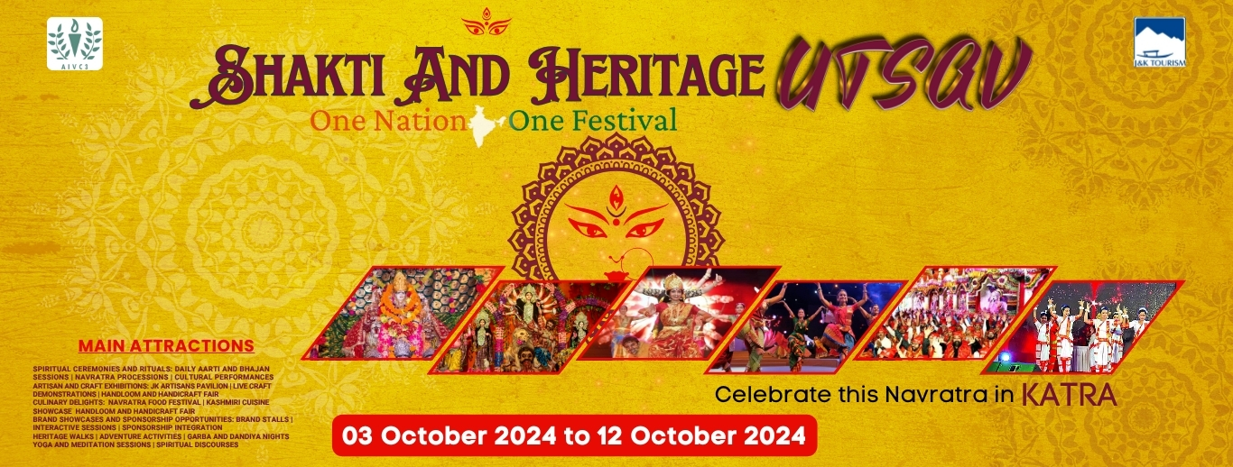 Navratra Utsav: Celebrating Shakti and Heritage at Katra, Jammu & Kashmir.
