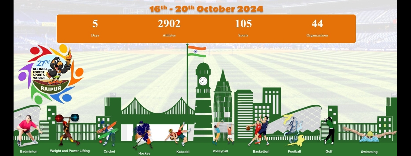 27th All India Forest Sports Meet 2024 Raipur