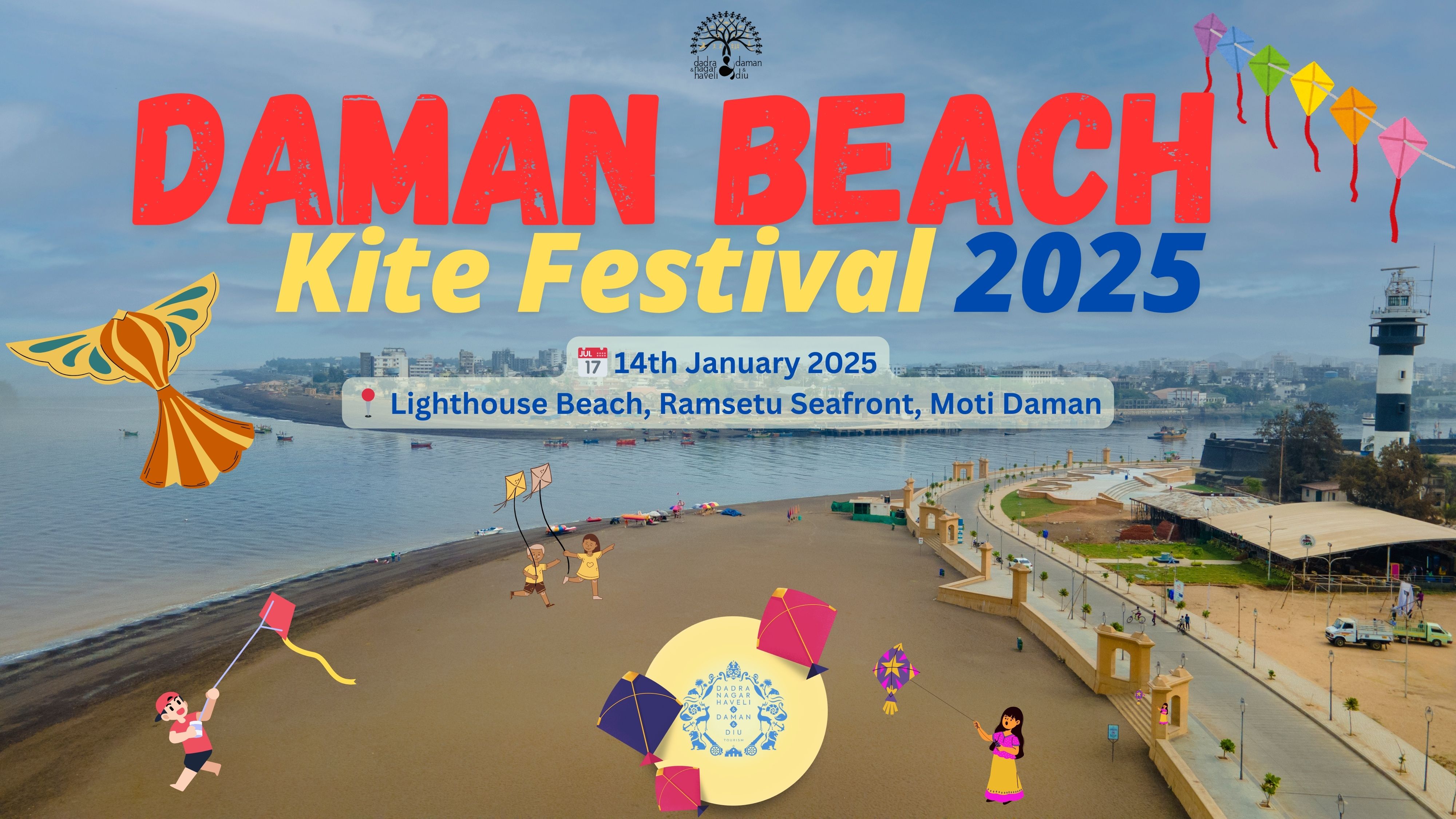 Daman Beach Kite Fest 2025