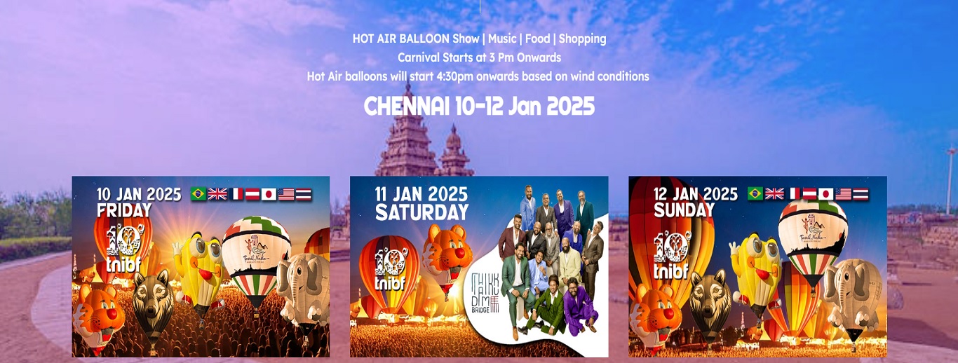 10th Tamil Nadu International Balloon Festival Jan 2025 - Chennai