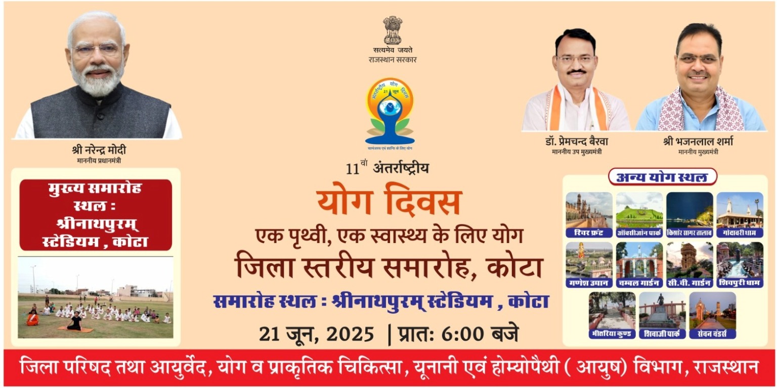 अन्तराष्ट्रीय योग दिवस 2025 कोटा